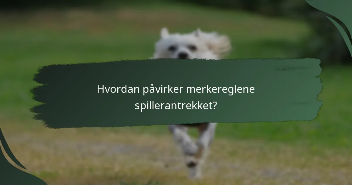 Hvordan påvirker merkereglene spillerantrekket?